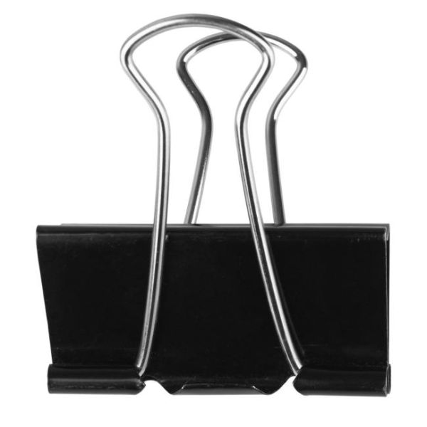 Klipy na dokumenty Q-CONNECT 19mm čierne 10ks 