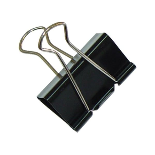 Klipy na dokumenty Office Products 25mm čierne 
