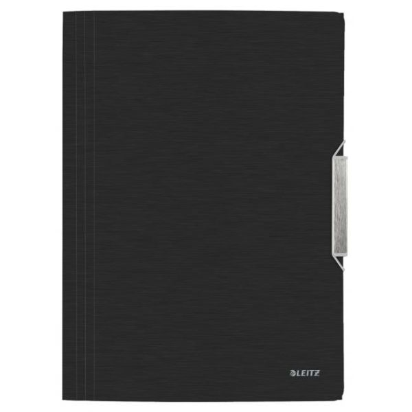 Plastový obal s gumičkou Leitz Style saténový čierny