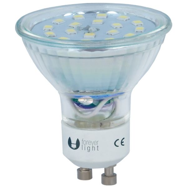LED žiarovka GU10, 4,5W, 230V, 3000K, biela teplá