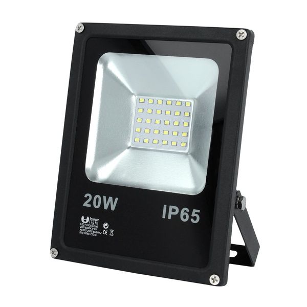 LED reflektor 20W, 6000K, biela studená