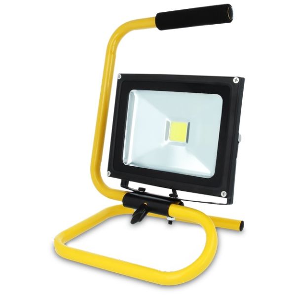 LED reflektor 20W + senzor pohybu, 6000K, biela studená
