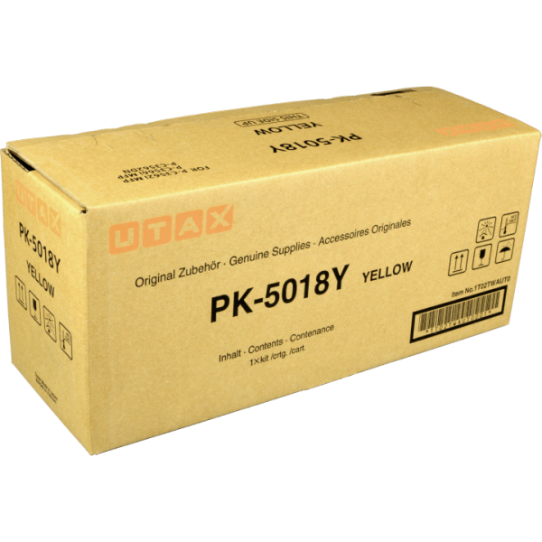 Toner Utax PK-5018Y, 1T02TWAUT0, žltá (yellow), originál