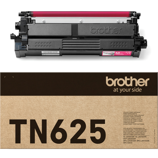 Toner Brother TN-625M, TN625M, purpurová (magenta), originál