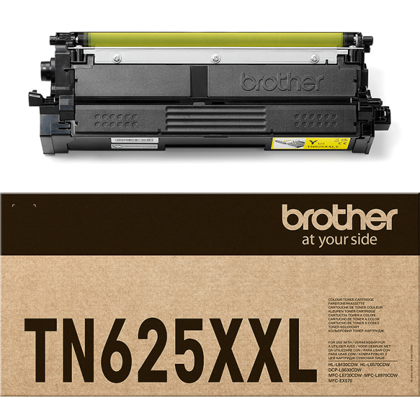 Toner Brother TN-625XXLY, TN625XXLY, žltá (yellow), originál