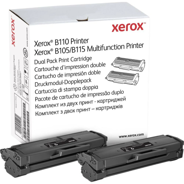 Toner Xerox 006R04964, B105, B110, B115, 2-pack, čierna (black), originál