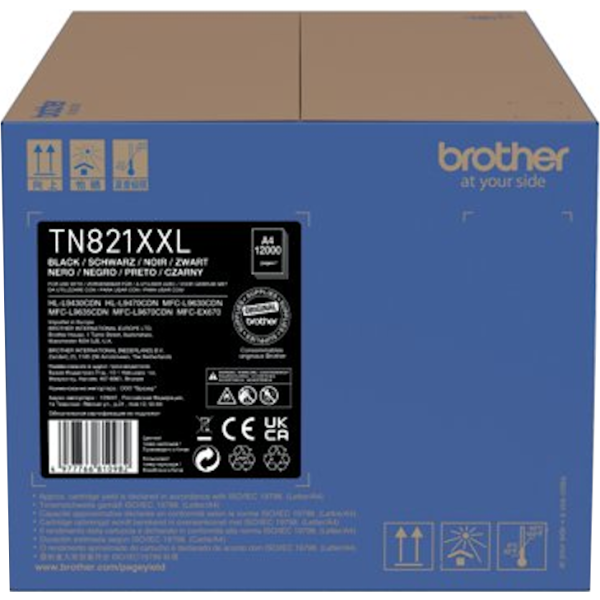 Toner Brother TN-821, TN821 XXL BK, čierna (black), originál