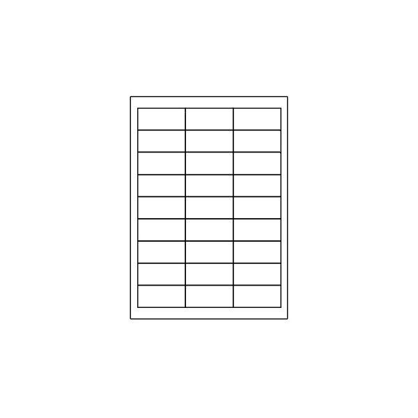 Samolepiace etikety 63,5 x 29,6