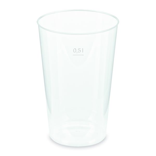 Pohár vratný (PP) opakovane použiteľný Ø91mm 0,5L [30 ks]