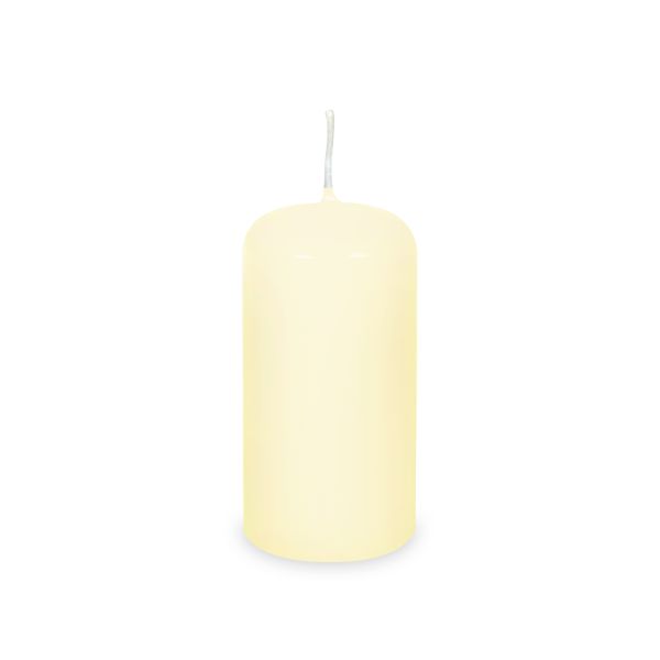 Sviečka valcová béžová Ø50 x 100 mm 15h. [4 ks]