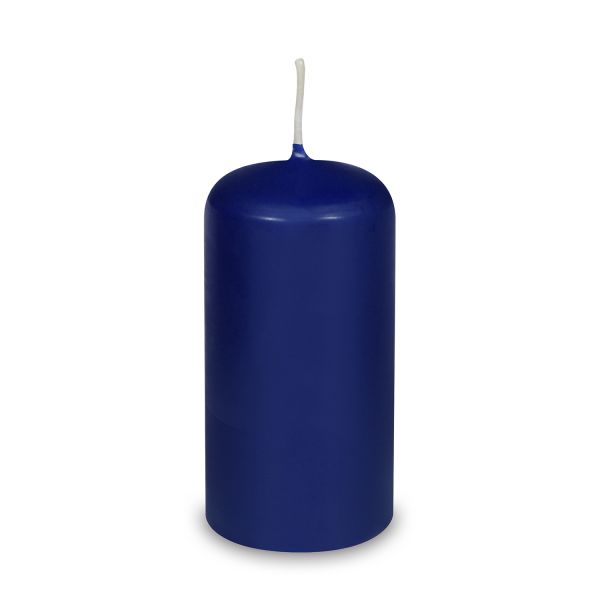 Sviečka valcová tmavomodrá Ø60 x 120 mm 30h. [1 ks]