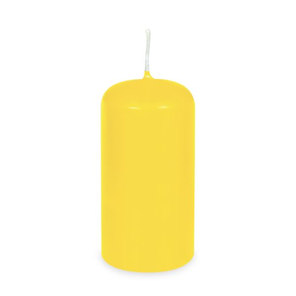 Sviečka valcová žltá Ø60 x 120 mm 30h. [1 ks]