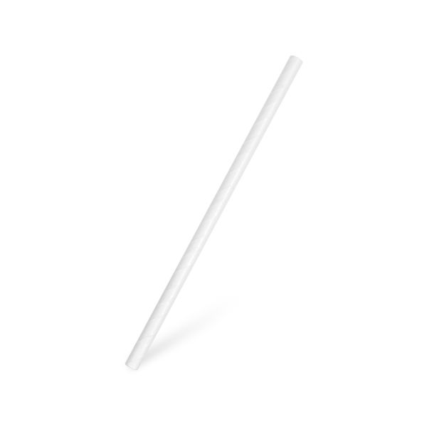 Slamka papierová biela `JUMBO` Ø8mm x 20cm [100 ks]