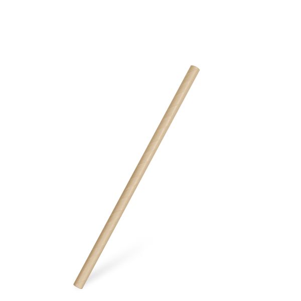 Slamka papierová kraft `JUMBO` Ø8mm x 20cm [100 ks]