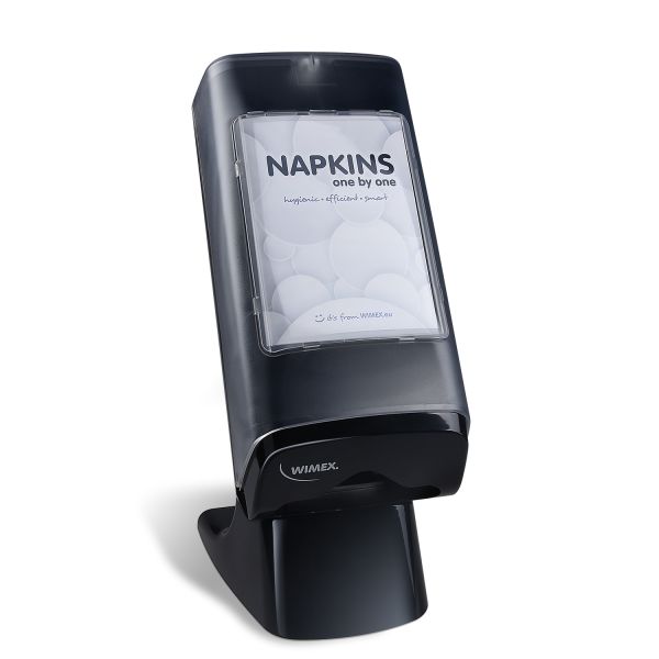 Stojanový zásobník obrúskov (ABS) čierny [1 ks]