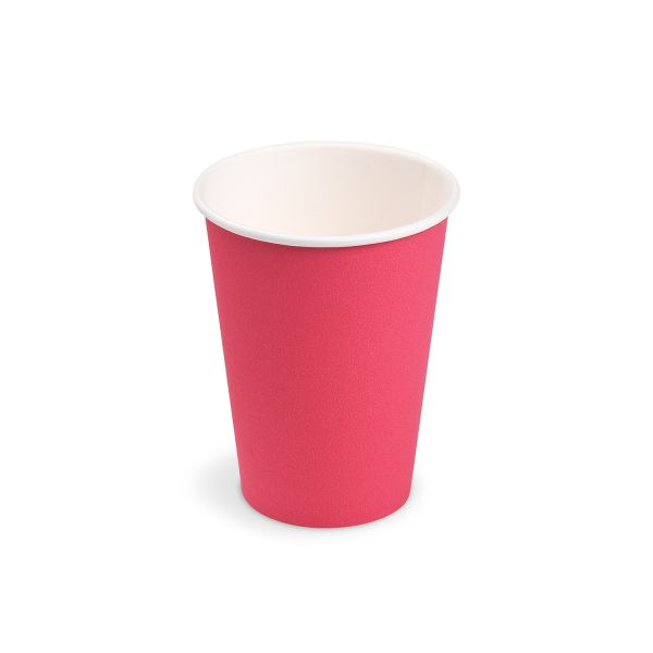 Papierový pohár (FSC Mix/PE) fuchsia Ø74mm 240ml [10 ks]