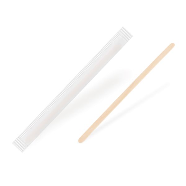 Miešadlo (drevo FSC 100%) 14cm jednotlivo balené [500 ks]