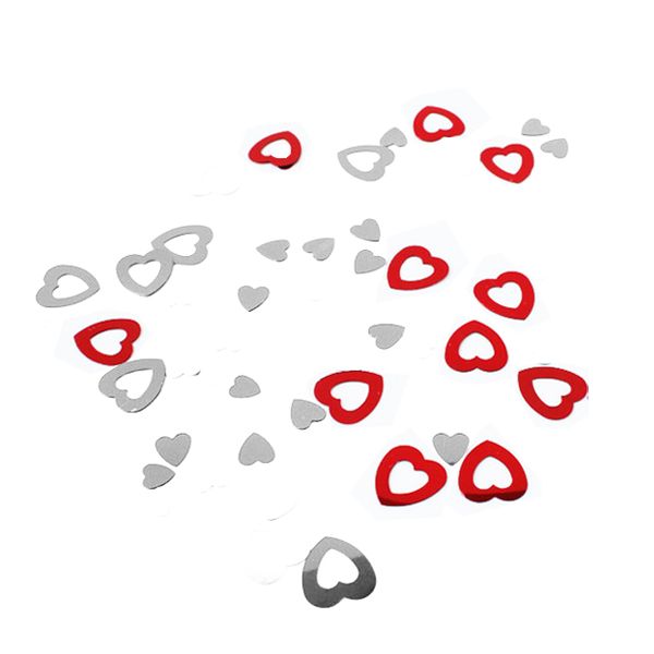 Konfeta lesklá (PET) Srdce Ø12mm 15g [1 bal]