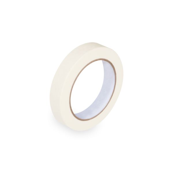 Lepiaca páska krepová (PAP/Solvent) do +80°C biela 19mm x 50m [1 ks]