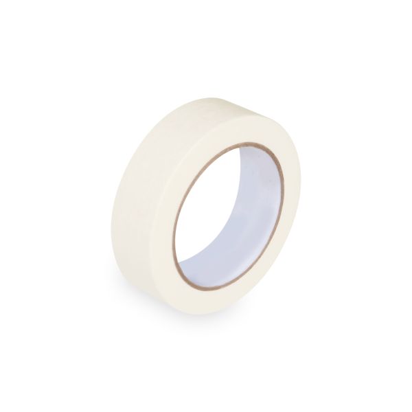 Lepiaca páska krepová (PAP/Solvent) do +80°C biela 30mm x 50m [1 ks]