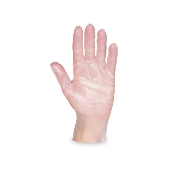 Rukavice (TPE) jednorázová transparentní `M` [200 ks]