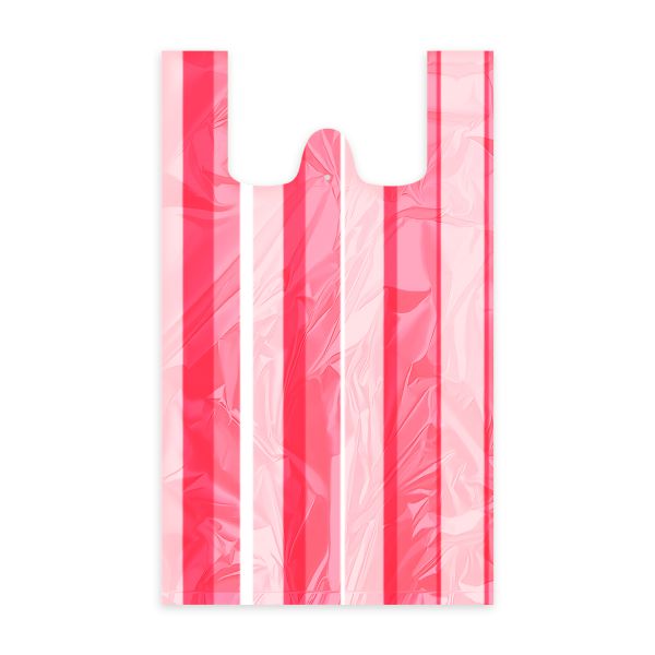 Taška (HDPE) pruhovaná 30+14 x 50 cm `10kg` [100 ks]