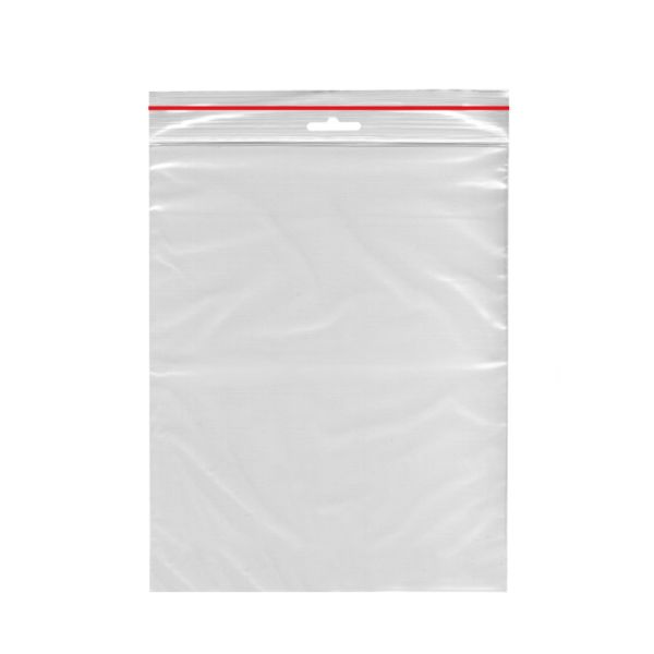 Rýchlouzatváracie vrecko (LDPE) transparentné 25 x 35 cm [10 x 100 ks]