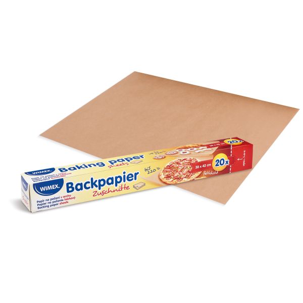 Papier na pečenie (FSC Mix) hárkový hnedý 38 x 42 cm [20 ks]