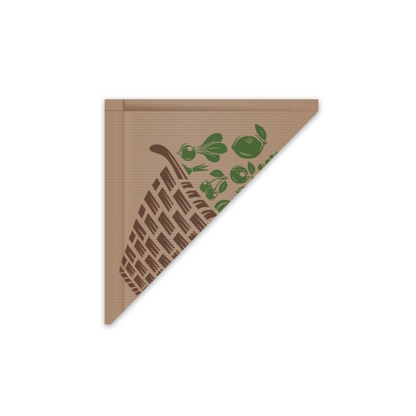 Papierový kornút hnedý 31 x 31 cm `750g` viazaný [10 x 100 ks]