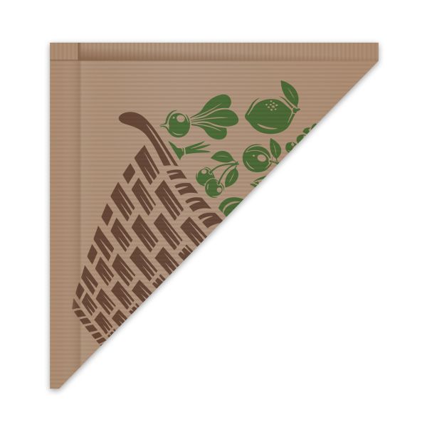 Papierový kornút hnedý 37 x 37 cm `1,5 kg` viazaný [10 x 100 ks]