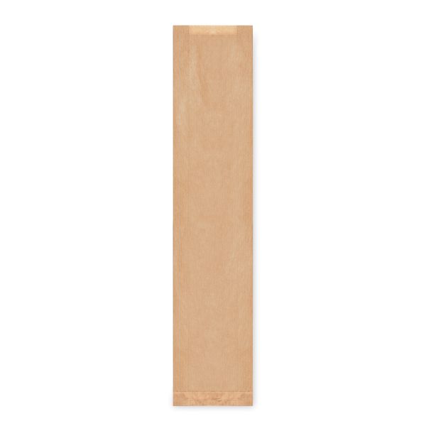 Papierové vrecko s bočným skladom hnedé 12+5 x 59 cm `Baguette` [1000 ks]