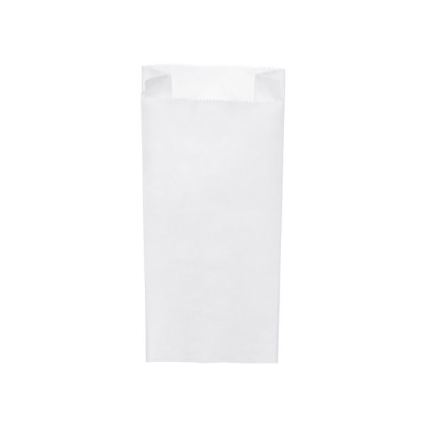 Papierové vrecko s bočným skladom biele 15+7 x 35 cm `2,5kg` [1000 ks]