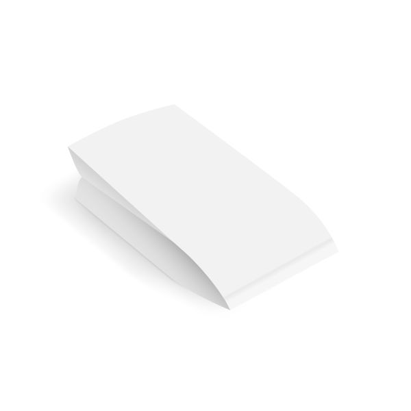 Papierové vrecko (PAP/PE) 2vrstvé nepremastiteľné biele 10,5+5,5 x 24 cm `1/2` [100 ks]