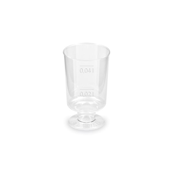 Pohárik kryštál (PS) na stopke Ø38mm 2cl/4cl [20 ks]