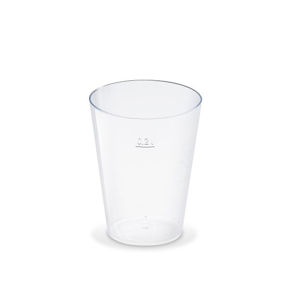 Pohár kryštál (PS) Ø75mm 0,2L [50 ks]