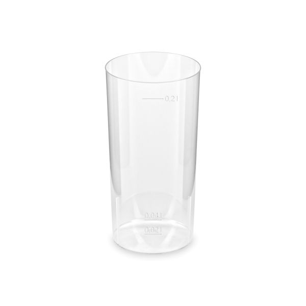 Pohár kryštál (PS) Longdrink Ø56mm 2cl/4cl/0,2L [10 ks]