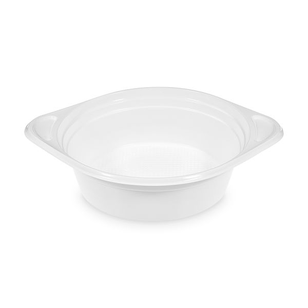 Miska (PP) s uškami biela Ø156mm 500ml [100 ks]