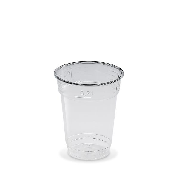 Pohár (rPET) číry Ø78mm 0,2L [50 ks]