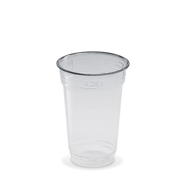 Pohár (rPET) číry Ø78mm 0,25L [50 ks]