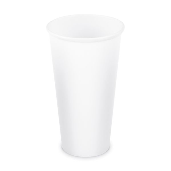 Papierový pohár (FSC Mix/PE) biely Ø90mm 610ml `0,5L/20oz/XXL` [50 ks]