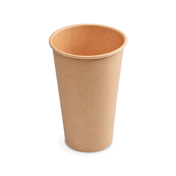 Papierový pohár (FSC Mix/PE) kraft Ø90mm 510ml `0,4L/16oz/XL` [50 ks]