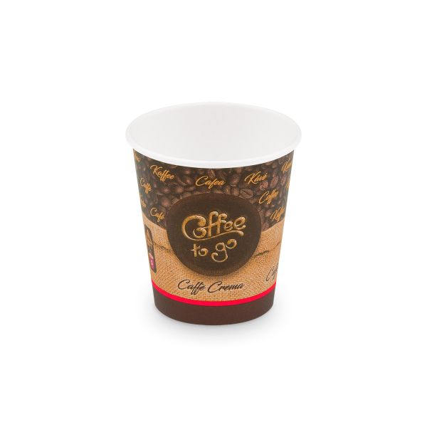 Papierový pohár (FSC Mix/PE) "Coffee to go" Ø73mm 200ml `0,18L/7oz/S` [50 ks]