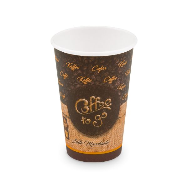 Papierový pohár (FSC Mix/PE) "Coffee to go" Ø80mm 330ml `0,3L/10oz/ML` [50 ks]