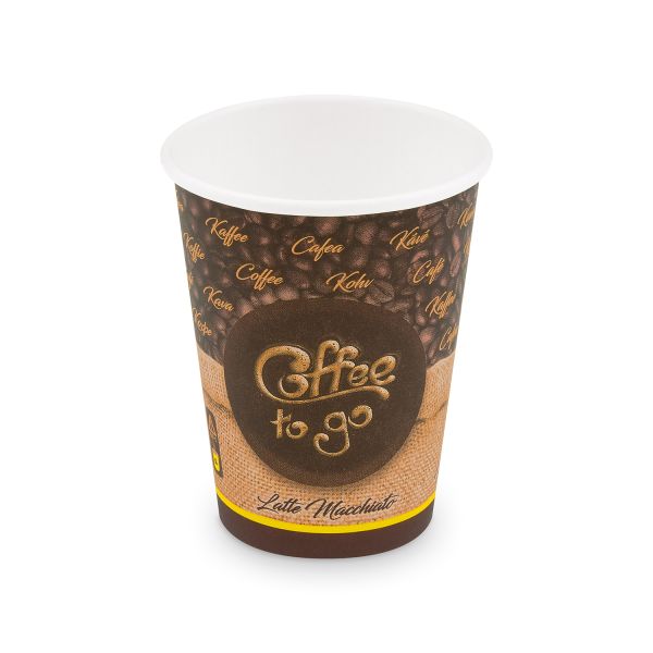 Papierový pohár (FSC Mix/PE) "Coffee to go" Ø90mm 420ml `0,3L/12oz/L` [50 ks]