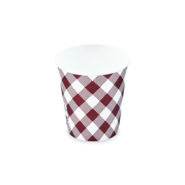 Papierový pohár (PAP/PE) Karo Ø73mm 200ml `0,18L/7oz/S` [50 ks]