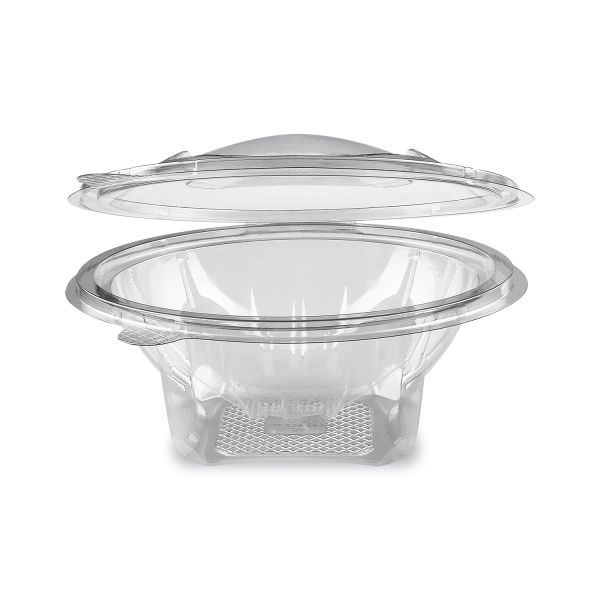 Miska (rPET) s viečkom okrúhla priehľadná 600ml [50 ks]