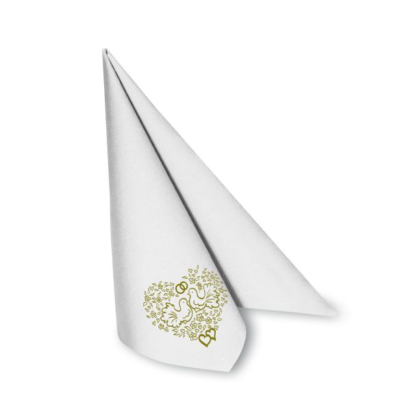 Obrúsok (PAP-Airlaid FSC Mix) PREMIUM Svadba 40 x 40 cm [50 ks]