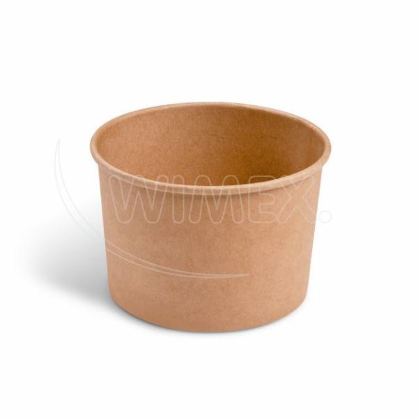 Papierová miska (PAP/PE) kraft Ø110mm 475ml [50 ks]