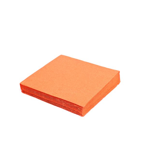 Obrúsok (PAP FSC Mix) 2vrstvý oranžový 24 x 24 cm [250 ks]
