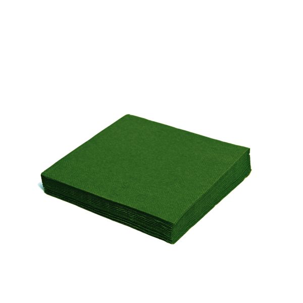 Obrúsok (PAP FSC Mix) 2vrstvý tmavozelený 33 x 33 cm [250 ks]